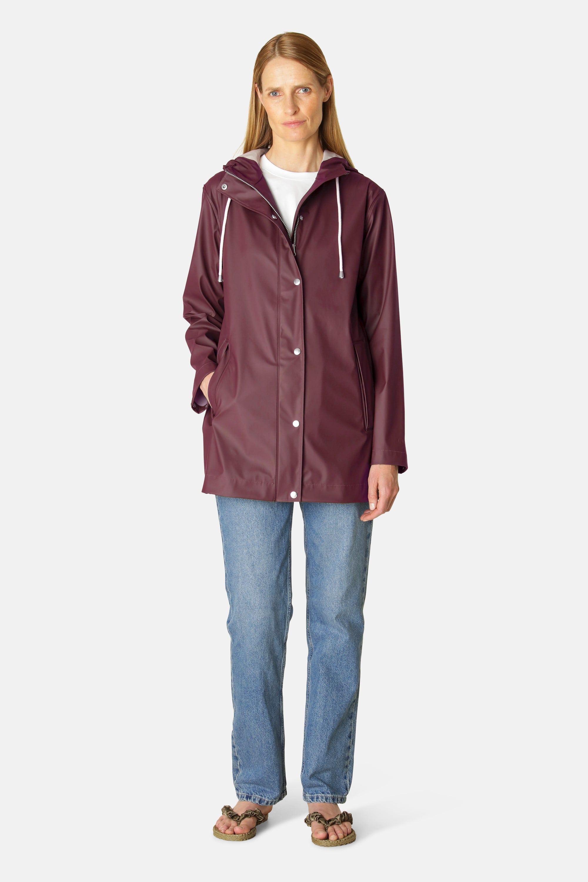 Light Raincoat - Maroon Banner